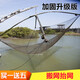 Fishing source moving kite net lifting net fishing net automatic fishing net fishing foldable pull net pulling net lifting net small moving net picking net high strength reinforcement gray nylon line half finger 4x4 meters