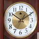 Sanwu Shanghai Clock Factory Solid Wood Table Clock Old-fashioned Large Wall Clock Living Room Retro Time Table Clock Simple Home Ornaments Liriodendron Wood + Time Quartz Clock (Arabic)