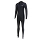 YINGFA swimsuit men's one-piece long-sleeved trousers sun protection warm surfing wetsuit seaside outdoor swimming jellyfish suit black/grey M
