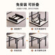 Yulin Foldable Table Home Small Apartment Dining Table Special for Egg Breaking Outdoor Table Square Small Table YLZ05 White Marble Pattern - Thickened, Stable and Does Not Block Legs 80cm