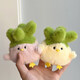 MAILE KID Garlic Bird Sound Doll Plush Toy Wuhan Peace Doll Keychain Pendant Children's Day Gift for Boys and Girls
