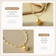 Pearl Queen (PearlQueen) 520 gift seawater gold pearl pendant S925 silver car flower bead 14-15mm sweater chain round strong light slightly flawed