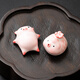 Jisu Ru Kiln Bubble Pig Tea Pet Ornaments Boutique Tea Tray Decorations for Tea Raising Players Cute Creative Tea Tray Decoration Pink Ru Kiln Tea Pet/Incense Road_Bubble Pig Simple Decoration No Specifications