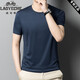 老爷车男装短袖真丝T恤2025夏季新款桑蚕丝高档名牌半袖潮男上衣 9859黑色 均码 180/96A