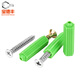 Baodefeng green plastic expansion tube 6mm8mm expansion screw expansion plug wall plug rubber plug stainless steel self-tapping screw M4M5 M6+304 self-tapping 50 sets