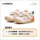 Carter Bunny toddler shoes 1-3 years old 2025 autumn and winter small K shield baby shoes children's shoes plus velvet girls' baby boys' baby cotton shoes white orange brown 22 inner length about 14.0cm foot length about 12.8-13.4