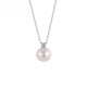 Dan Pei luxury high-end pearl pendant necklace for women round strong light pearl large size pendant plain bead clavicle chain 10-11mm, 40+5cm extension chain with tail tag (free