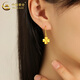CHINA GOLD 18K gold earrings for women, four-leaf clover earrings, versatile light luxury earrings, Valentine’s Day birthday gift for girlfriend and lover, 18K four-leaf clover earrings