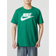 Nike (Nike) Été Nouveau t-shirt à manches vertes à manches courtes à manches courtes courte de cinq quarts de la manche de cinq quarts authentiques gris-gris HF6172-053 tricot lâche et respirant S recommandé 100-120jin [Jin est égal à 0,5 kg]