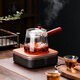 SUSHI CERAMICS teapot glass side handle tea water separator kettle can be heated by electric ceramic stove and scented kettle 550ml