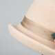 Woodpecker (TUCANO) French retro woolen hat for women, autumn and winter curled woolen felt hat, fashionable and versatile fisherman hat, outdoor basin hat, trendy off-white M (56-58cm)