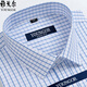 
CEO Yageo Men's Short-sleeved Shirt Summer Pure Cotton No-Iron Middle-aged Casual Business Professional Clothing Plaid Shirt Short-sleeved DX6629 40