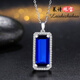 DL 1998 Fat Donglai same style tanzanite pendant sapphire pendant silver plated 18k gold inlaid with colored gemstone necklace pendant colorful treasure