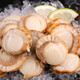 New arrival, extra large scallop meat, pure wild-caught fresh scallops, frozen seafood, kept fresh with ice, scallop meat 400g*3