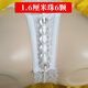 Transparent big bead urban big pearl underwear for vaginal penetration for women, oversized bow-ribbed hidden pearl thong, white 1.6 cm diameter beads XL