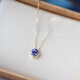 DL 1998 Fat Donglai same style tanzanite necklace Japanese natural tanzanite 18K gold necklace light luxury natural tanzanite necklace