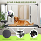 BAOHE DC Hydraulic Lifting Pet Grooming Table Grooming Table Dog Style Trimming and Blowing Pet Shop Special High-end Large and Medium Size 107*61cm Hydraulic Rubber Edge Single Arm Black