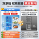 Haier Refrigerator produces Commander 575 dual-system refrigerator, flagship hot-selling French multi-door dual-cycle new level energy-efficient air-cooled frost-free Leader refrigerator dual-system dual-cycle + ALP ultra-clean system + three-speed variable temperature