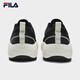 FILA official men's shoes COOKIES retro canvas shoes 2025 summer new cookie shoes fashion casual shoes black/milk white-BG 43