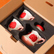 Meidu Cute Water Set Mug Coffee Cup Living Room Flower Tea Set Cup Complete Gift Box Birthday Housewarming Gift Red Apple Water Set Gift Box
