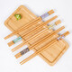 High-end bamboo chopsticks for natural household use, new pure natural wooden chopsticks, 5-20 pairs per person, mildew-proof and high temperature resistance, 5-color household chopsticks, 5 pairs, active style, no Specifications