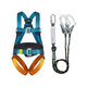 Hexin five-point safety belt, upgraded waist protection, safety rope for high-altitude operations, full-body anti-fall national standard, double large hooks 2 meters plus buffer bag