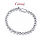 GsunG platinum PT950 cat eye bracelet fashion car flower bead ladies cat eye bead bracelet pure platinum ball bead chain bracelet price by gram, contact customer service before bidding