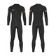 OUZO new 1.5mm wetsuit men's one-piece cold and warm wetsuit surfing suit jellyfish suit winter swimsuit black BCM2002-B M