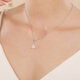 Cuihua pt950 platinum chain set, women's crown pendant, fashionable and simple clavicle chain, birthday gift for girlfriend and wife, platinum crushed ice chain, about 5g