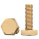 Fengji national standard pure brass external hexagonal screws copper bolts copper material screws M4M5M6M8M10M12M14M16 M5*16 10 pieces