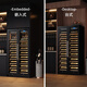 BAIKAILUN double-door wine cabinet constant temperature wine cabinet large capacity home commercial display refrigerator ice bar embedded 1.81 meters (530 thin single temperature) full display (electric plus