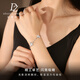 Duozun pt950 genuine platinum bracelet for women, platinum butterfly bracelet, new Chinese Valentine's Day birthday gift for girlfriend, ready stock, 7.49g/length 15.5-18.5cm adjustable