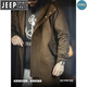 JEEP SPIRIT Jeep Workwear American Retro M51 Brushed Hooded Windbreaker Military Style Loose Cotton Mid-Length Jacket Men's Autumn Brown Loose Too Large L