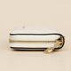 Crocodile shirt leather hand bag long rhombus wallet women's ticket holder coin purse gift box 2215 rice white