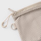 MUJI recycled polyester fiber double zipper bag storage bag beige S