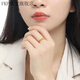 FKP ancient simple filigree enamel ring hollow light luxury ring women's ring as a gift for your girlfriend. The same style as the beautiful number Seven Fat Donglai