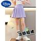 迪士尼（Disney）女童半身裙网球裙儿童夏季秋装裙裤大童百褶裙套装女孩jk运动短裙 9889T恤+4018芋泥奶油 160