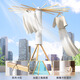 Good wife aluminum alloy household floor-standing octopus-style clothes drying rack is simple to install and store, and is convenient for balcony drying and bedroom hanging clothes.