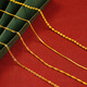 Qingyu sand gold necklace for women 18k gold plated without pendant new style gold plated chain lanyard plain chain gold 925 color gold chain jewelry X2137 single water wave chain free counter gift box