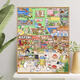 Drei-Jährige Tiger-Fisch-Apartment Acht Generation Back Panel DIY Handgefertigtes Süßölfarbe Hängende Malerei Treasure Bay Z695-Nixiang Town Gate 50*65 Eight Generation Solid Back Panel + Schwarzer Rahmen Geeignet