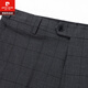 Pierre Cardin Groom's Suit Suit Men's Korean Style Wedding Dress Business Casual Professional Wear Plaid Three-piece Small Suit 8908 Medium Gray Plaid Suit+Trousers+Vest XL 180 Recommended 140-150Jin Jin equals 0.5 kg