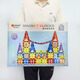 Hongxing Farbfenster Magnetblech Magnetic Building Building Blocks Spielzeug Ferrrisrad Schloss Magnetische Rohrset 1. Juni Geschenk 3524 Magnetische Bausteine ​​[64 pcs] Geschenkhandhand