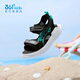361 Shopping mall same style children's shoes, boys' beach sandals, new summer sandals for older children, carbon black/time green 33