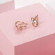 Trendy Acer 18K gold earrings for women, rose gold color gold earrings, butterfly earrings, birthday gifts for girlfriend YD