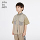 Jnby by JNBY New Jiangnan Buyi children's short-sleeved shirt summer 1P5210410 053/light gray 140cm