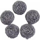 Stainless steel cleaning ball large steel wire ball does not shed wire household iron wire ball kitchen pot and dishwashing artifact 5 pieces 13g