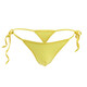 Men's low-waisted thong thin ice silk sexy elastic fashionable lace-up adjustable pure lust underwear yellow strap style without waist circumference suitable for everyone