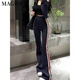 MAGIOPY international luxury high-end brand European station suit women's spring 2025 new hot short black jacket top black two-piece set S (100Jin Jin is equal to within 0.5 kg)