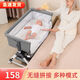 
VALDERA baby cot 1 to 3 years old movable trolley lathe shaker multifunctional portable splicing large bed diaper table [Gray] Coconut palm cotton pad + mosquito net + storage basket