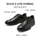 ECCO Leather Shoes for Men Commuting Derby Shoes Soft Sole Lace Up Men's Leather Shoes S Lightweight Mix 520304 Black 52030401001 41